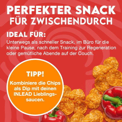 Inlead Protein Chips - [6er Karton] 6 x 50 g Paprika