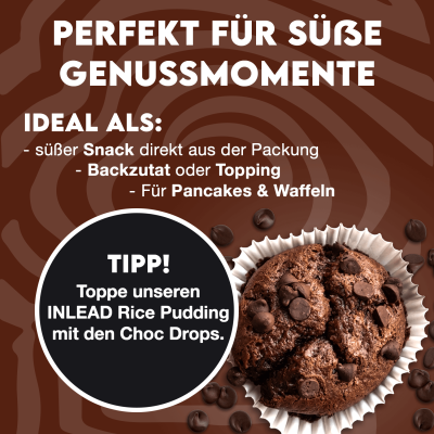 Inlead Choc Drops 150 g Dark Chocolate