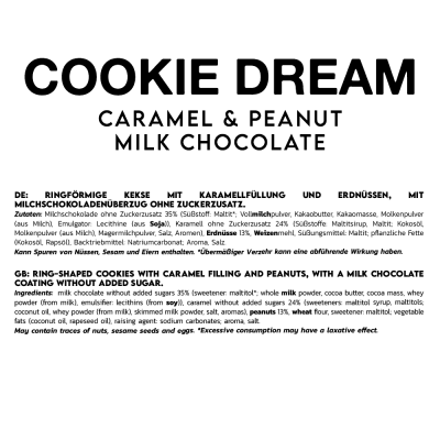 Inlead Cookie Dream Caramel & Peanut 125 g-Milk Choc