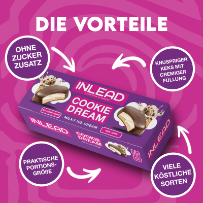 Inlead Cookie Dream 128 g Hazelnut White Choc