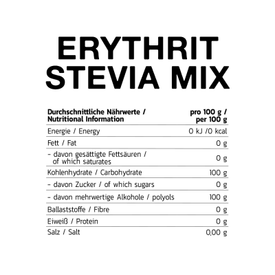Inlead Erythrit Stevia Mix 1000 g