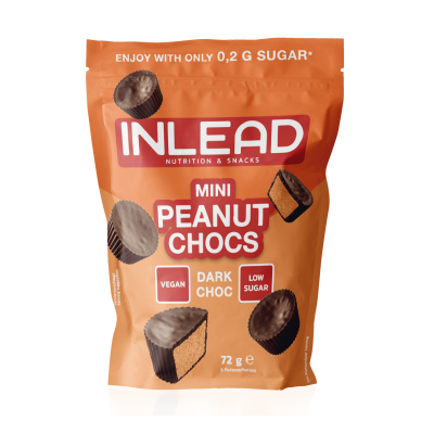 Inlead Mini Peanut Chocs 72g Dark Choc