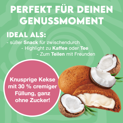 Inlead Tea Time Cookies 150 g Coconut