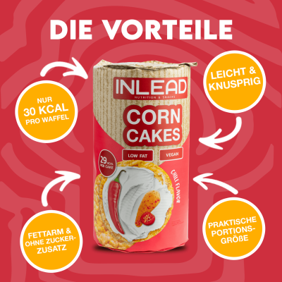 Inlead Corn Cakes 120g Chili Flavor